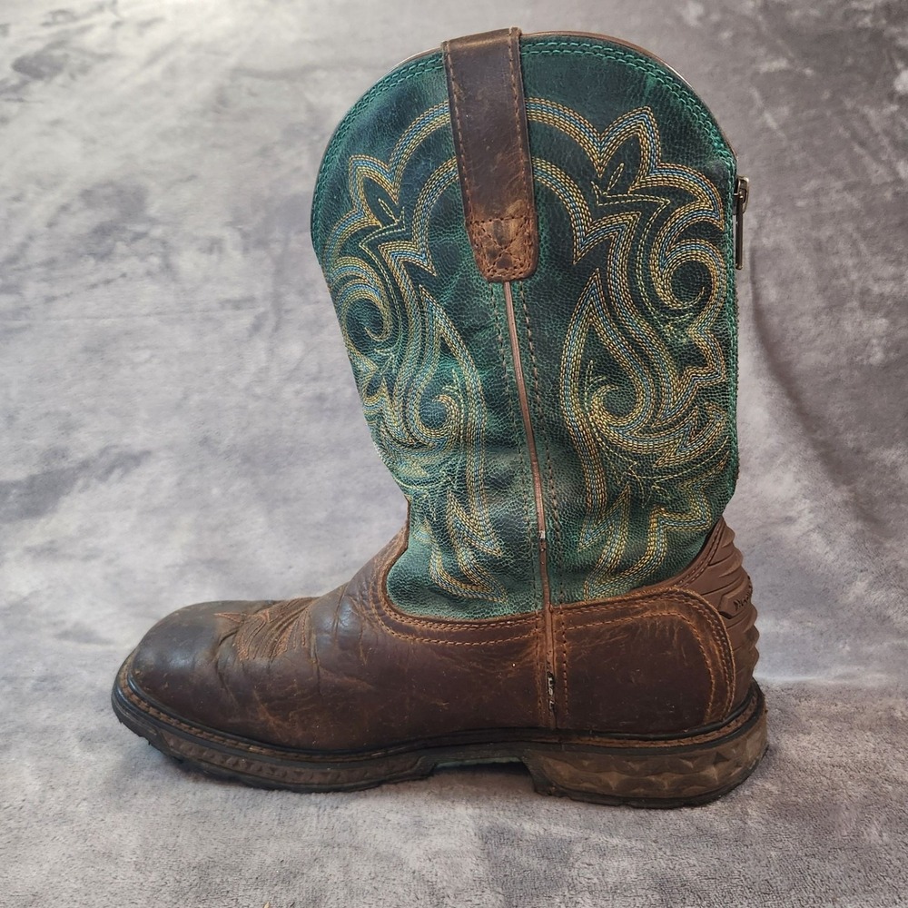Georgia Boots Womens Size 7.5 Brown Green Carbo-Tec LC WorkWaterproof GB00395